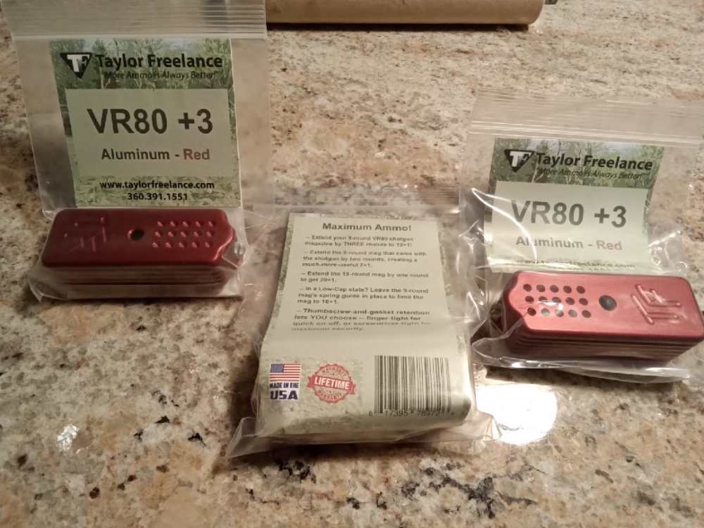 Taylor Freelance VR80+3 Red Baseplate Mag Extender-img-0