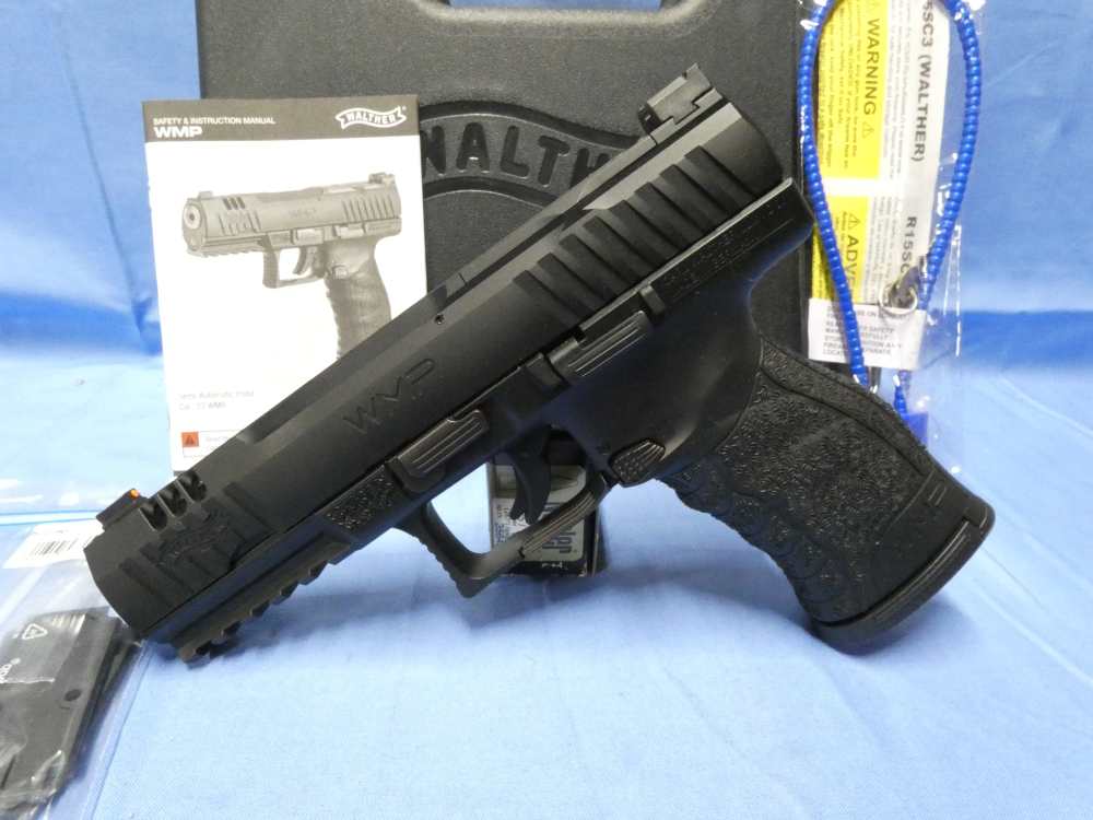 WALTHER WMP .22WMR 4.5" 1-15+1 MAGAZINE OPTICS READY #5220300 *UNFIRED*-img-1