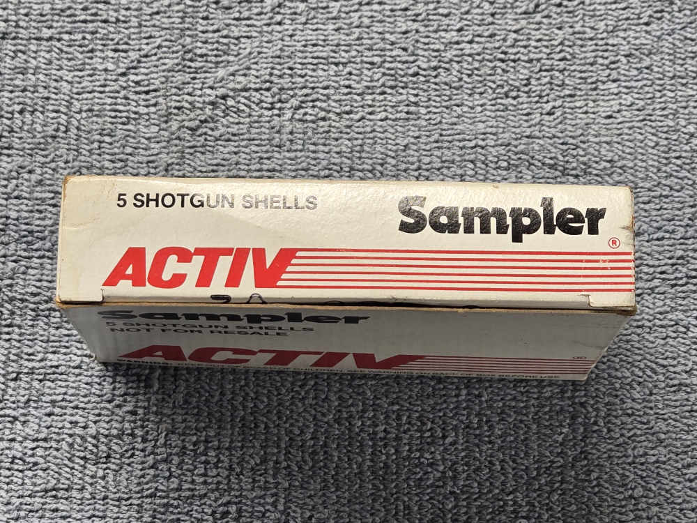 Activ Brand Shotgun Shells, 12ga Salesman sample box.-img-1