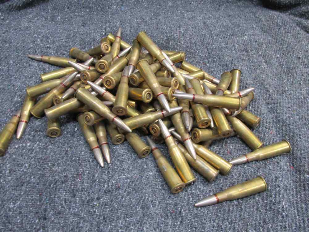 100 ROUNDS OF WWII ERA 8mm LEBEL RIFLE AMMO WITH LATE 1940's DATES-img-0