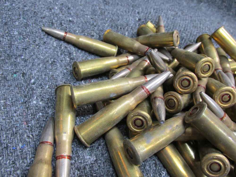 100 ROUNDS OF WWII ERA 8mm LEBEL RIFLE AMMO WITH LATE 1940's DATES-img-2