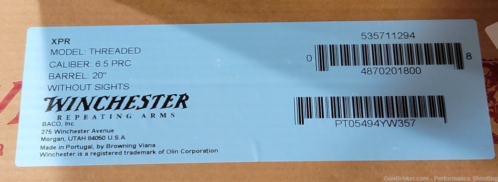 Winchester XPR SR 6.5 PRC 20" Threaded Barrel -img-11