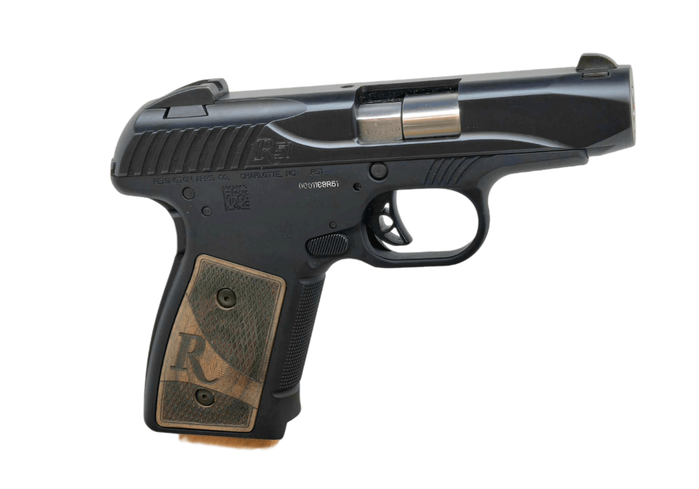 REMINGTON R51; 9MM +P 3.25" WALNUT GRIPS GEN 1-img-0