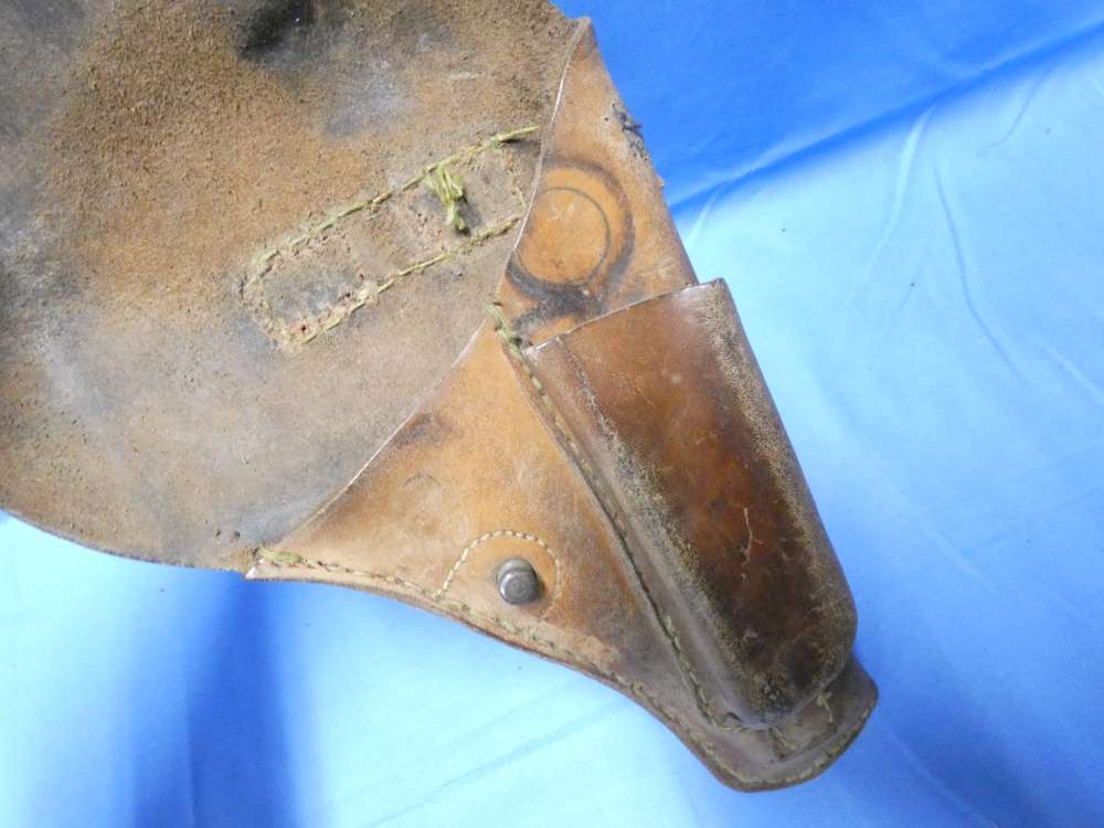WWI French M1892 Revolver Leather Holster Jambon St Etienne-img-5