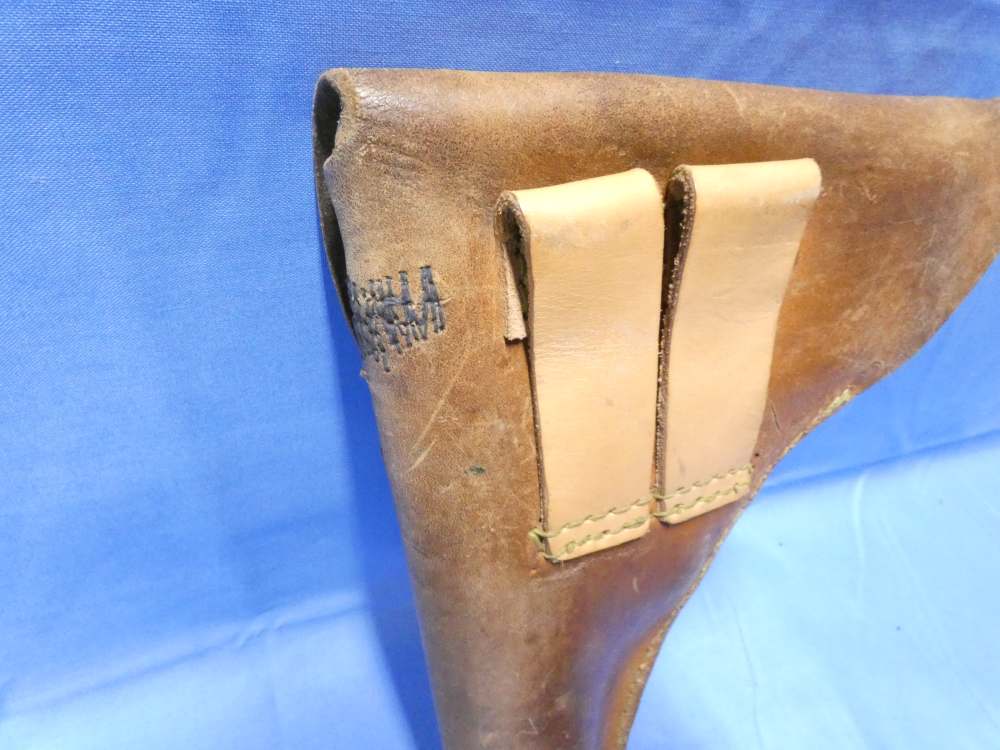WWI French M1892 Revolver Leather Holster Jambon St Etienne-img-2