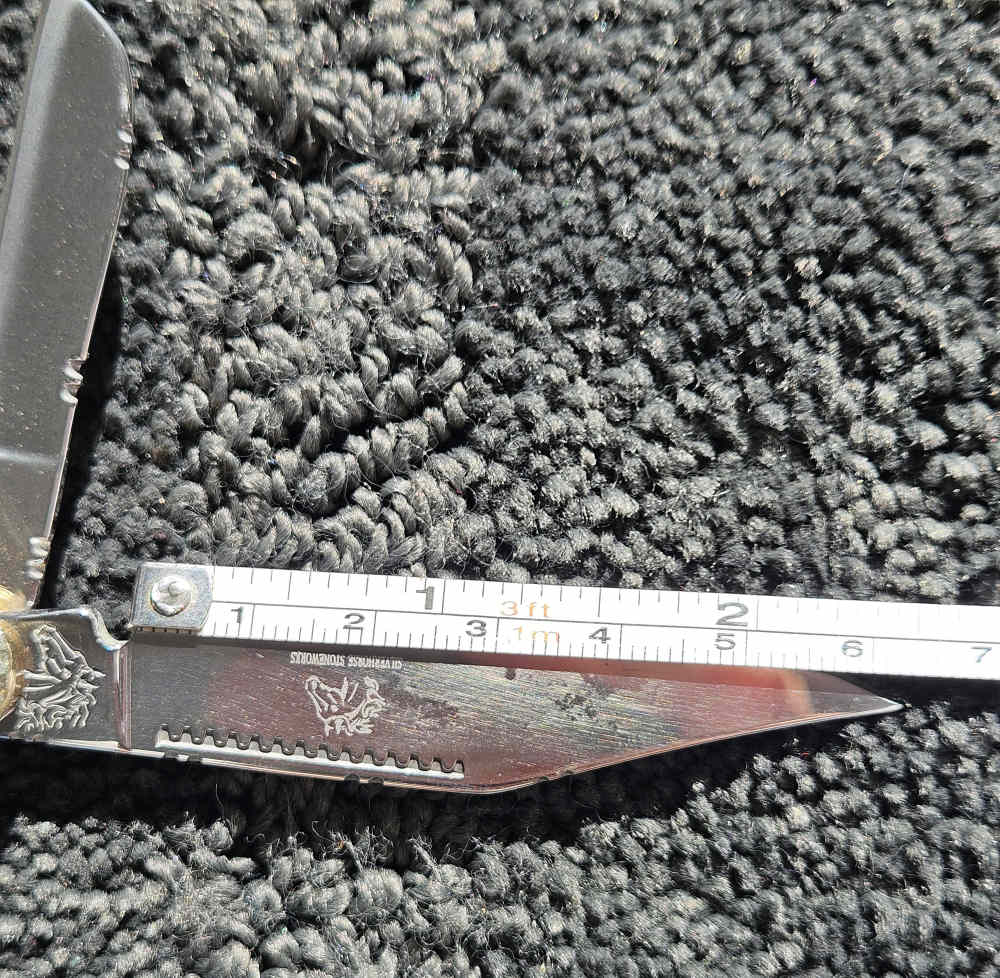 Mother Of Pearl/Turquoise Wrangler SilverHorse Stoneworks pocket-knife-img-7