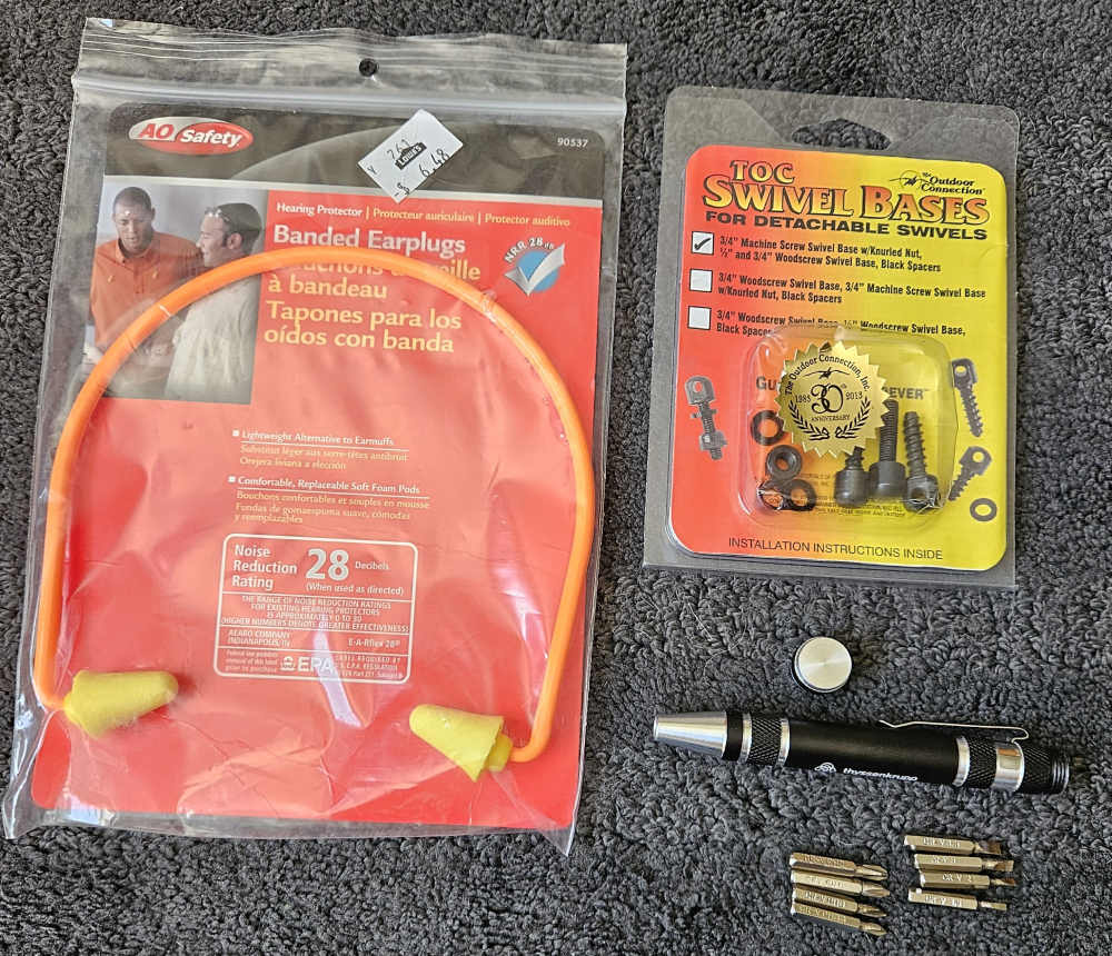 Banded Earplugs Multi-Tool Sling swivel base PENNY AUCTION-img-0