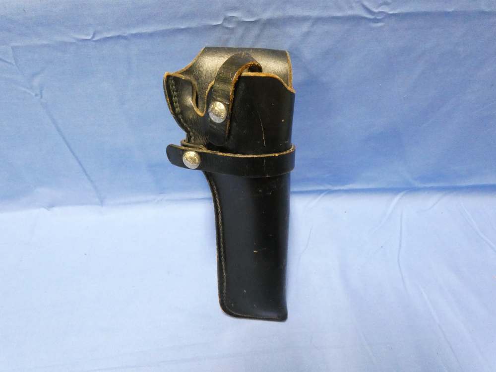 Bucheimer Leather Holster Model B43 - Black OWB Top-Snap - Medium Frame-img-0