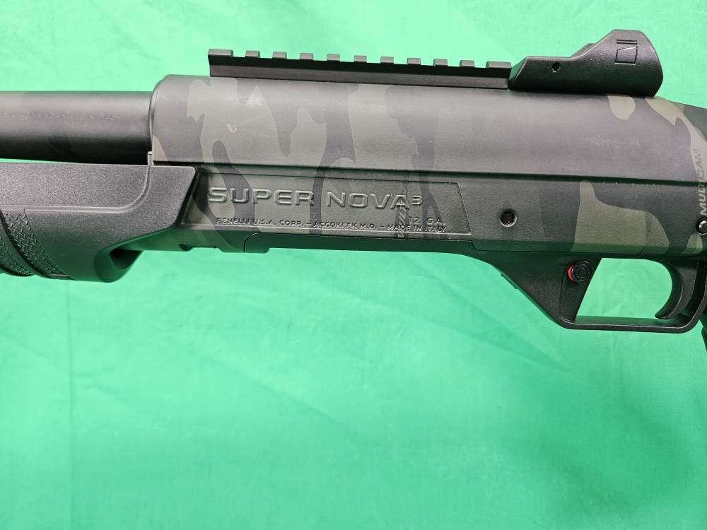 NIB Benelli Super Nova 3 12ga 18.5 " 5 pos Stock Multicam Black 7+1-img-3