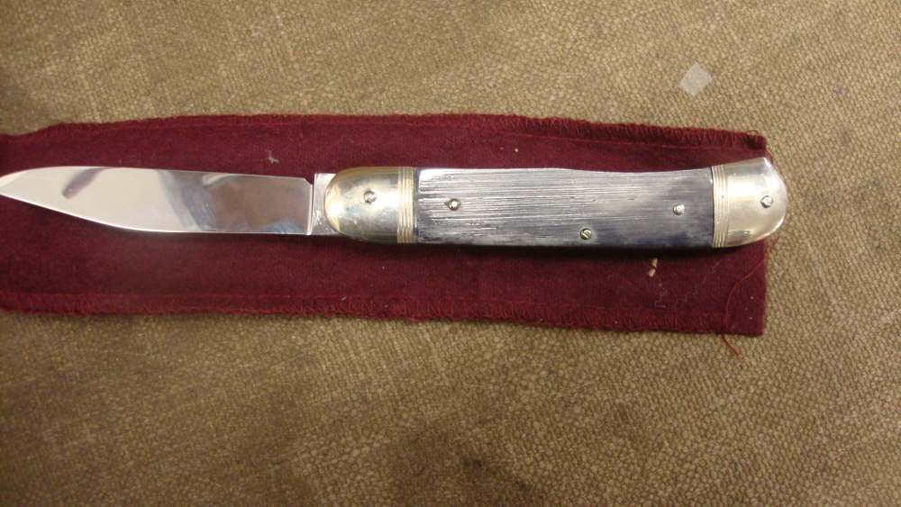 Hubertus Bolster Lever  Switchblade, 3' Stainless Blade, Stock #120-img-0