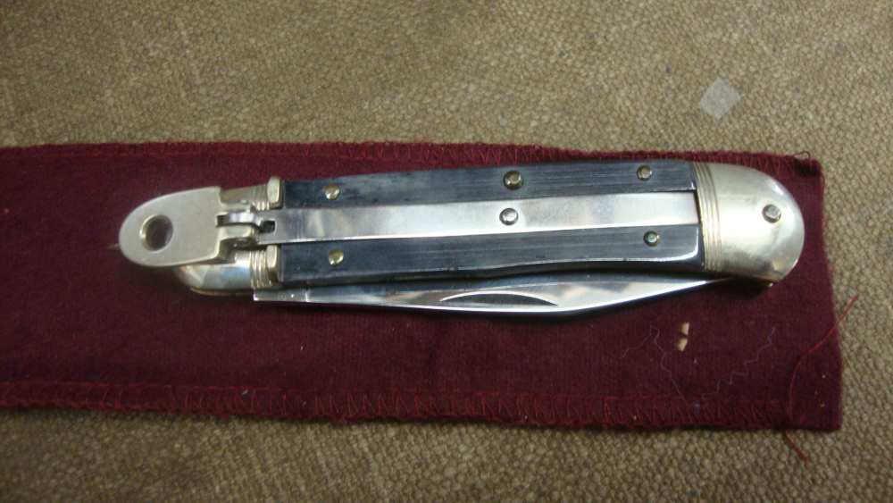 Hubertus Bolster Lever  Switchblade, 3' Stainless Blade, Stock #120-img-2