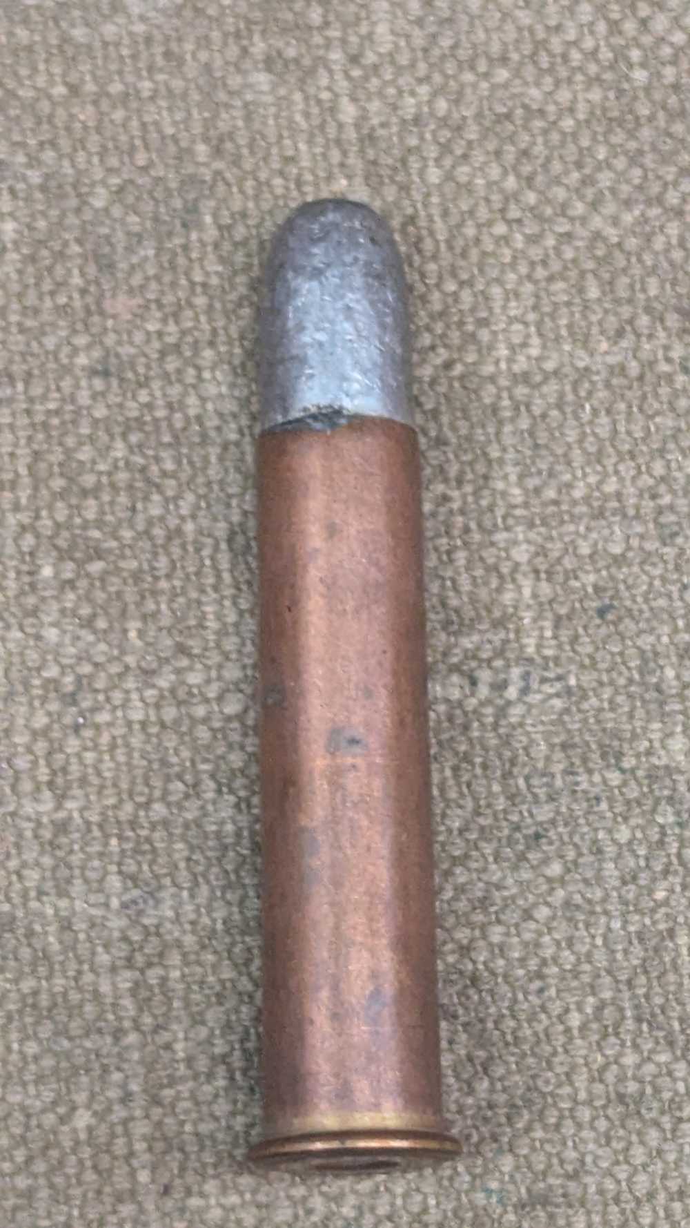 Vintage 45-70  Gov't  Frankford Arsenal  ammo,   lead bullet-img-0