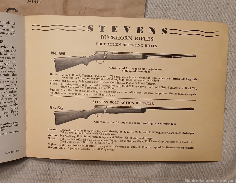 J. Stevens Arms Company 1942 Component Parts Price List Rifles Pistols plus-img-5