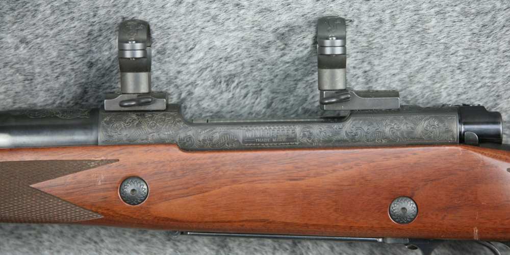 Winchester model 70 Classic Super Express 416 Rem Mag Custom Hand Engraved-img-5