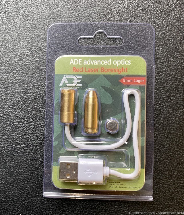 9MM RECHARGEABLE RED Laser Bore Sight Boresighter Boresight for Handgun   -img-0