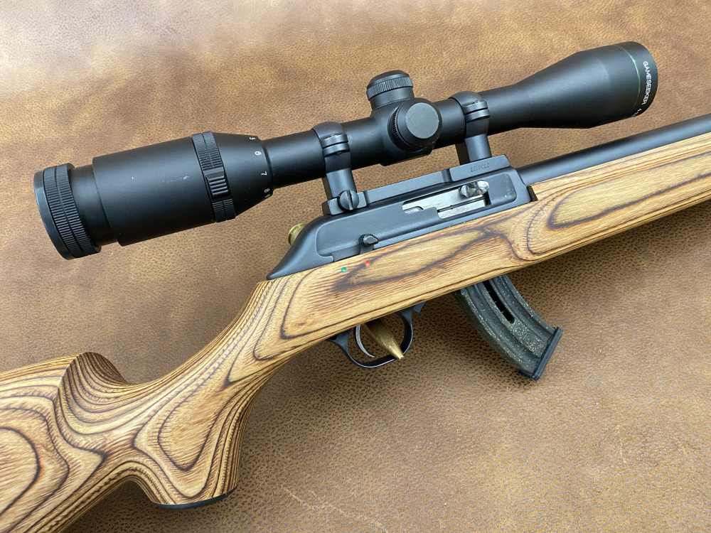 22LR Thompson Center R55 Benchmark Laminate PENTAX GAMESEEKER 4X10-img-2
