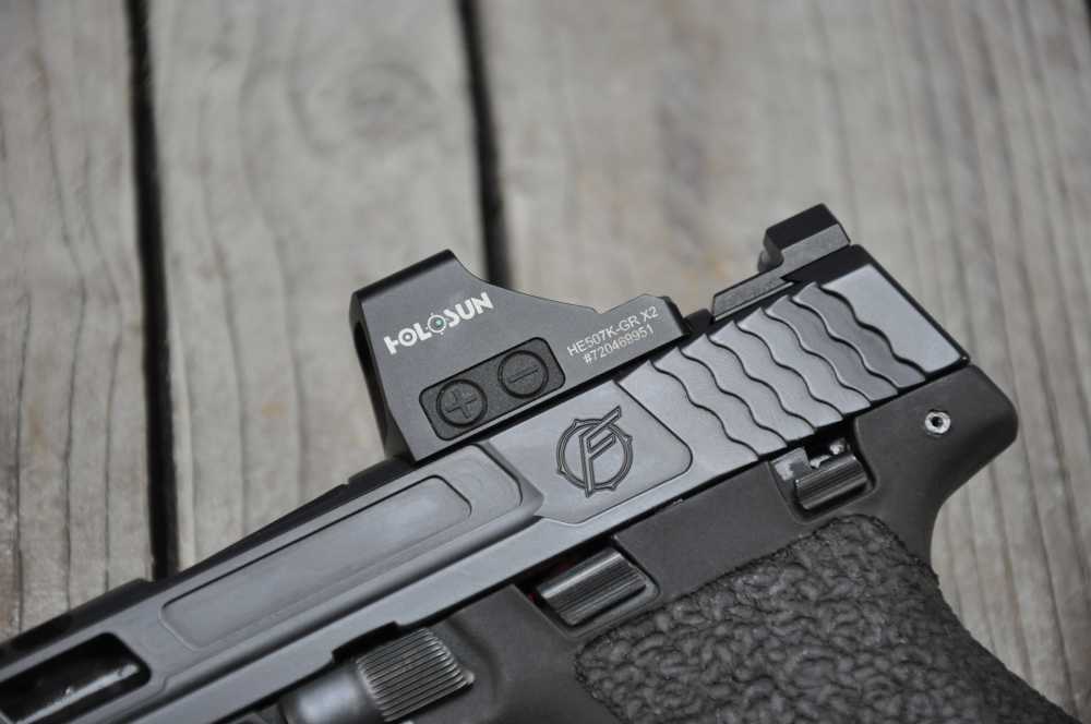 Custom S&W M&P Shield Plus PC 9mm w/ Holosun, Floyds Stippling + Milling-img-7