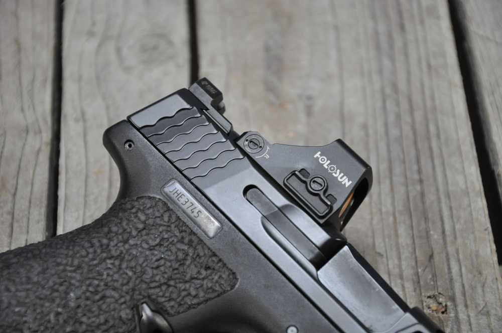 Custom S&W M&P Shield Plus PC 9mm w/ Holosun, Floyds Stippling + Milling-img-4