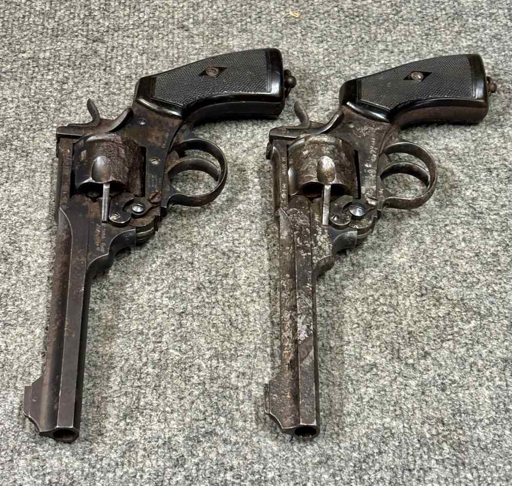 Webley Mark IV 455 lot 3 rough revolvers and stunning parts kit NR! Penny!-img-1