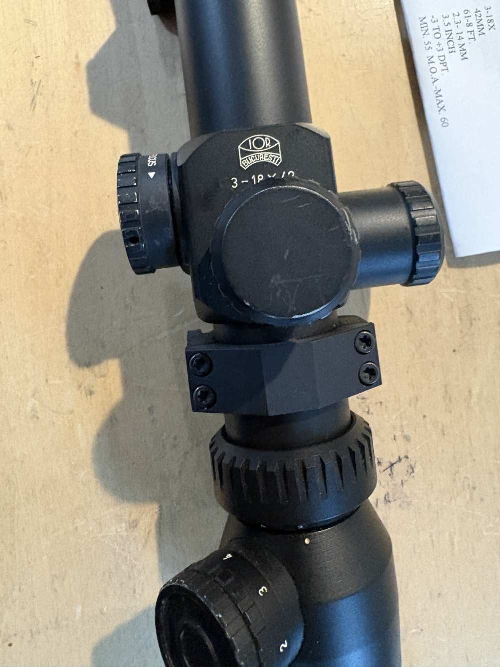 IOR Valdada 3-18X42mm illuminated reticle 35mm tube sniper, precision scope-img-5