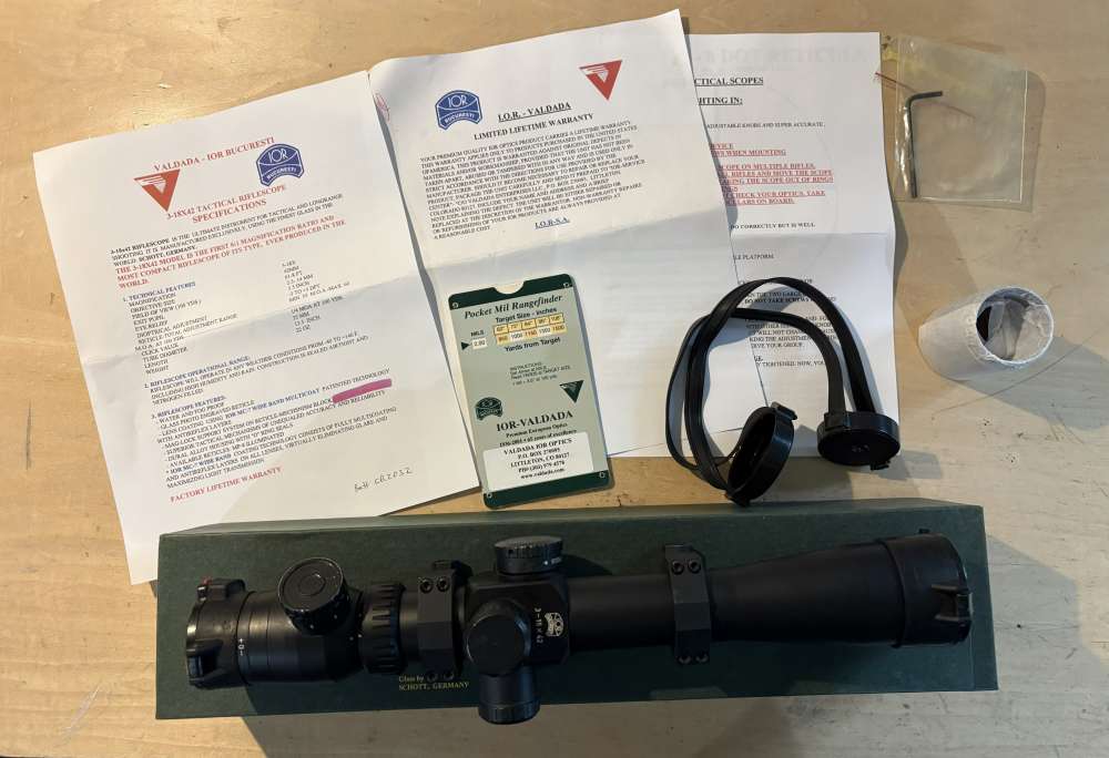 IOR Valdada 3-18X42mm illuminated reticle 35mm tube sniper, precision scope-img-1