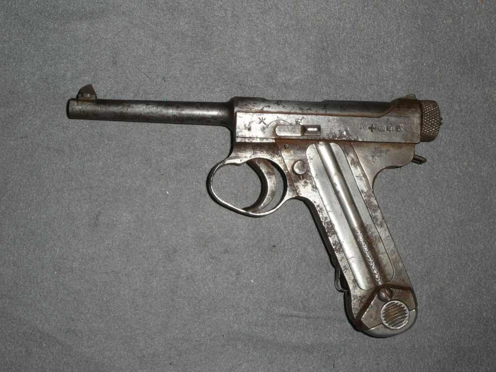 Relic, WWII, Japanese Type 14 Nambu Pistol, Inoperable Parts Gun, AS IS!-img-1