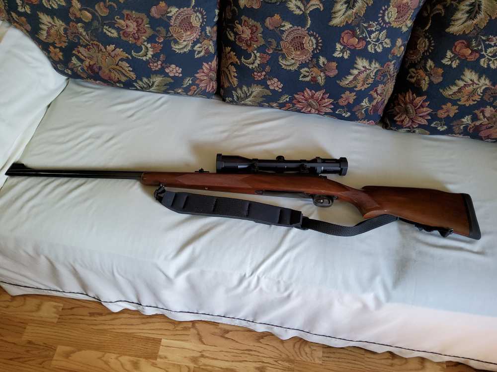 Winchester Pre 1964 Model 70, 375 H&H mag W/Scope-img-1