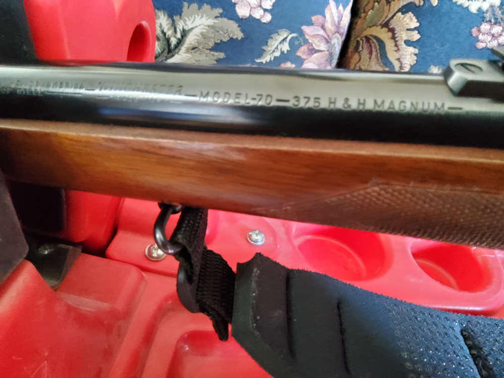 Winchester Pre 1964 Model 70, 375 H&H mag W/Scope-img-4