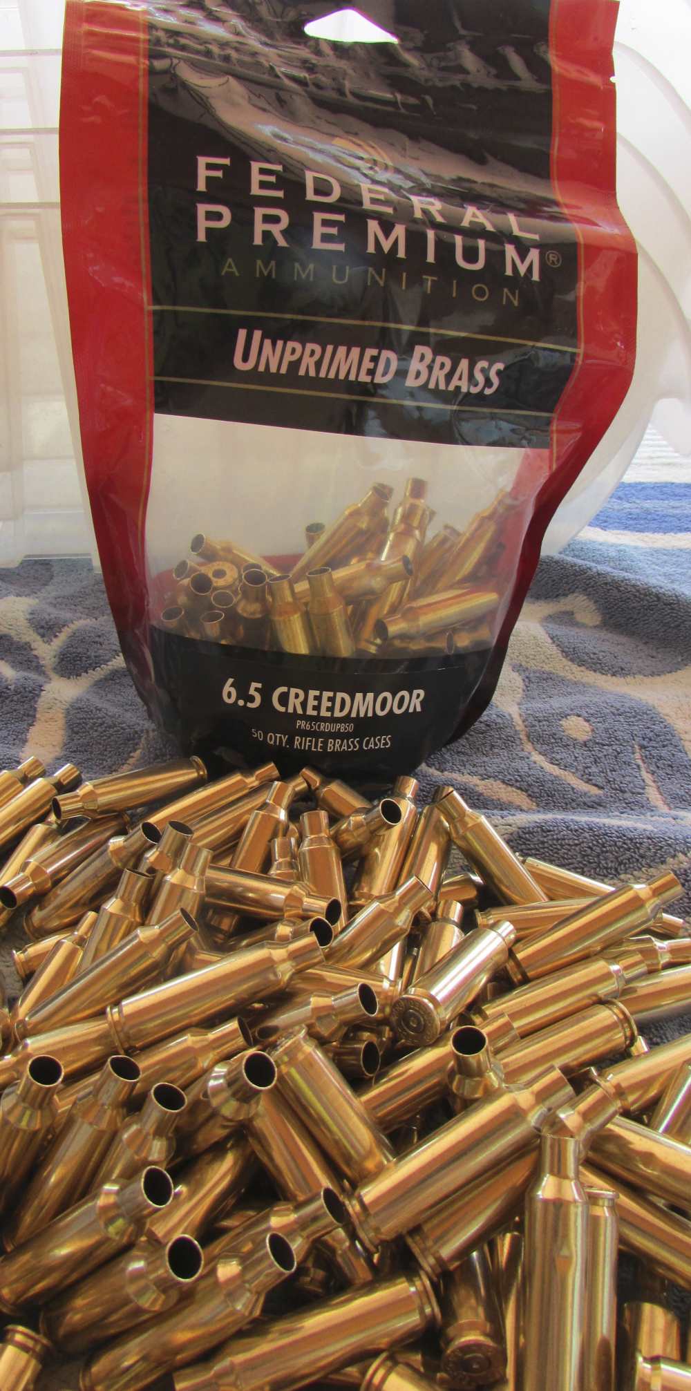 6.5 CREEDMOOR BRASS 180 FEDERAL INCLUDING 50 FACTORY NEW UNPRIMED -img-0