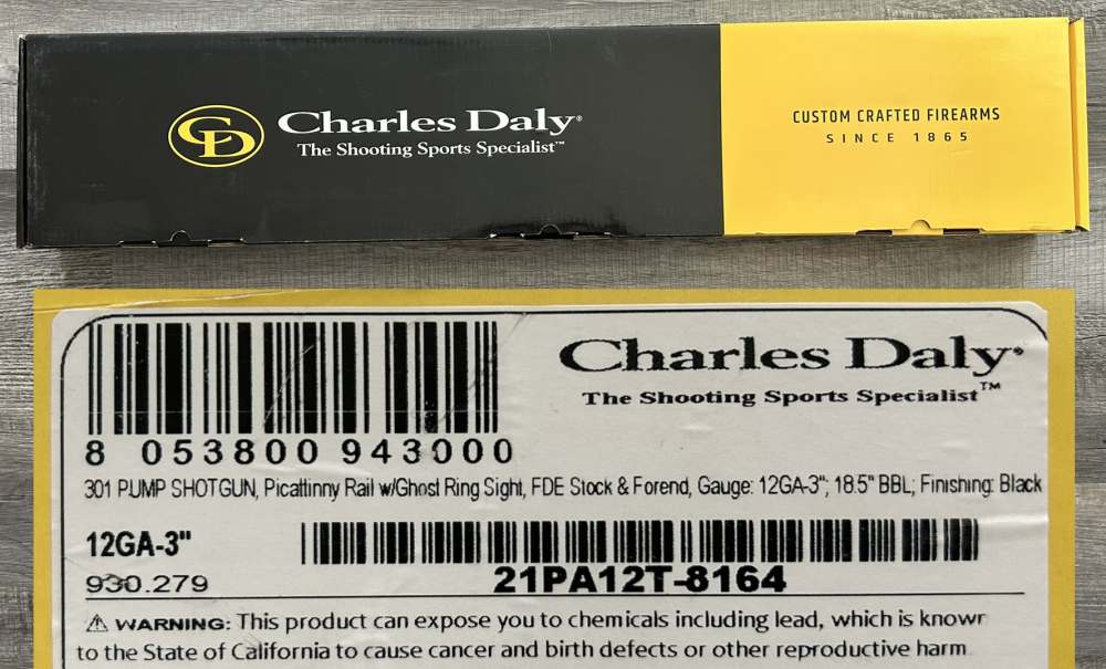 Charles Daly - 301 Tactical Pump Shotgun - 12ga-img-1