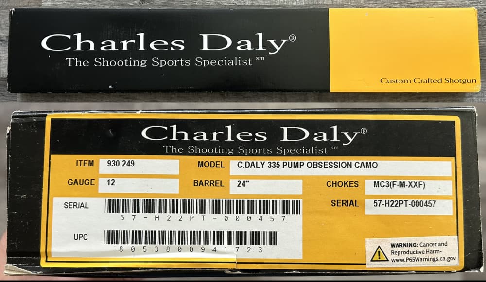 Charles Daly - 335 Mossy Oak Obsession Camo 12ga-img-1