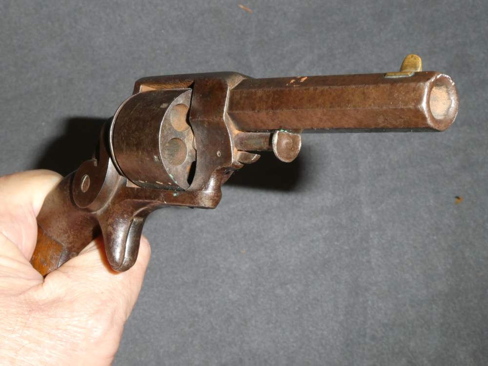 Relic, Civil War, Allen & Wheelock .32 Sidehammer Rimfire Revolver, AS IS!-img-4