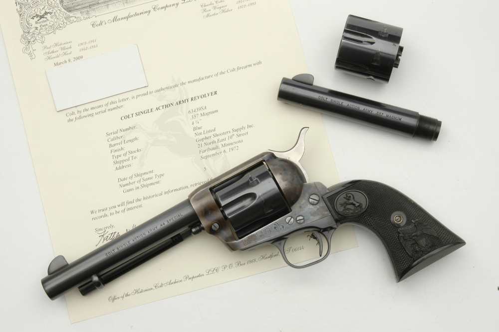 Colt Single Action Army SAA .44 Spl./.357 mag 2nd Gen. 1972 mfg. Letter NR-img-0