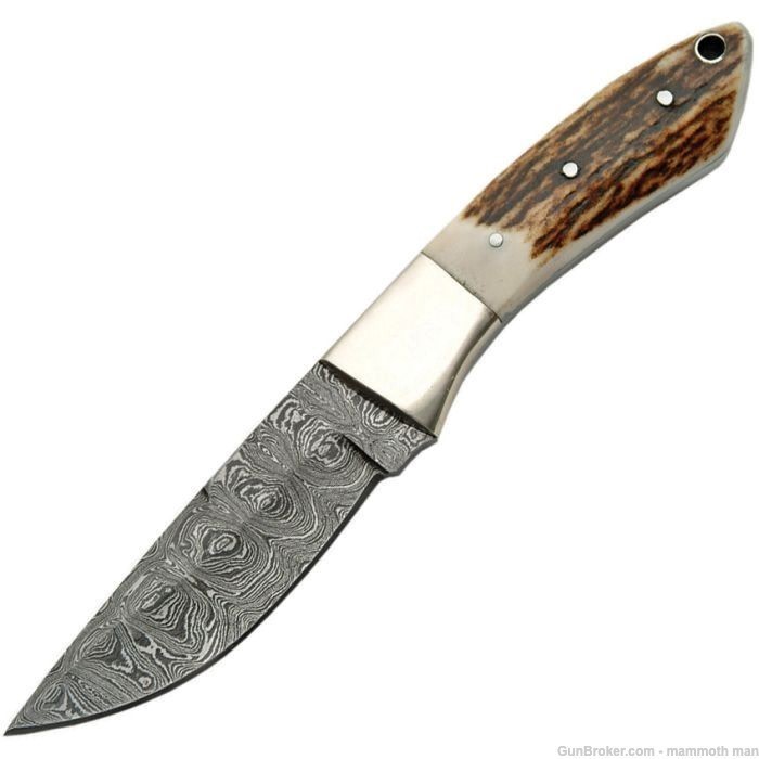 Bowie 256 layer folded steel HIgh carbon with Custom leather sheath-img-0