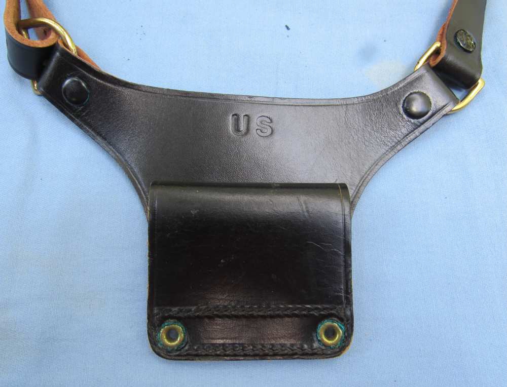US Army Military Police Black Leather Holster Rig, Hunter Corp...1967-1969-img-14