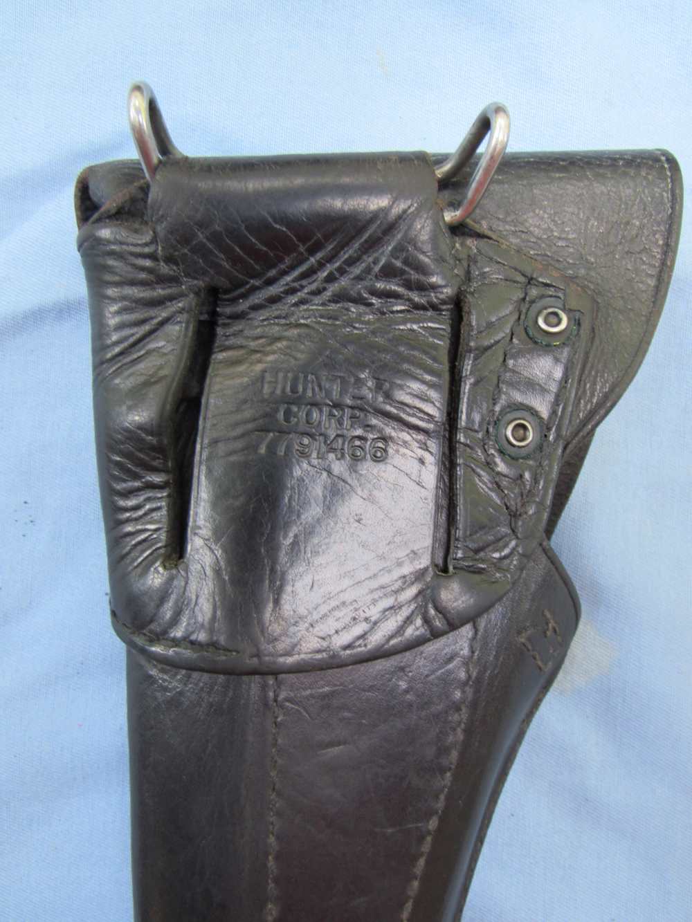 US Army Military Police Black Leather Holster Rig, Hunter Corp...1967-1969-img-11