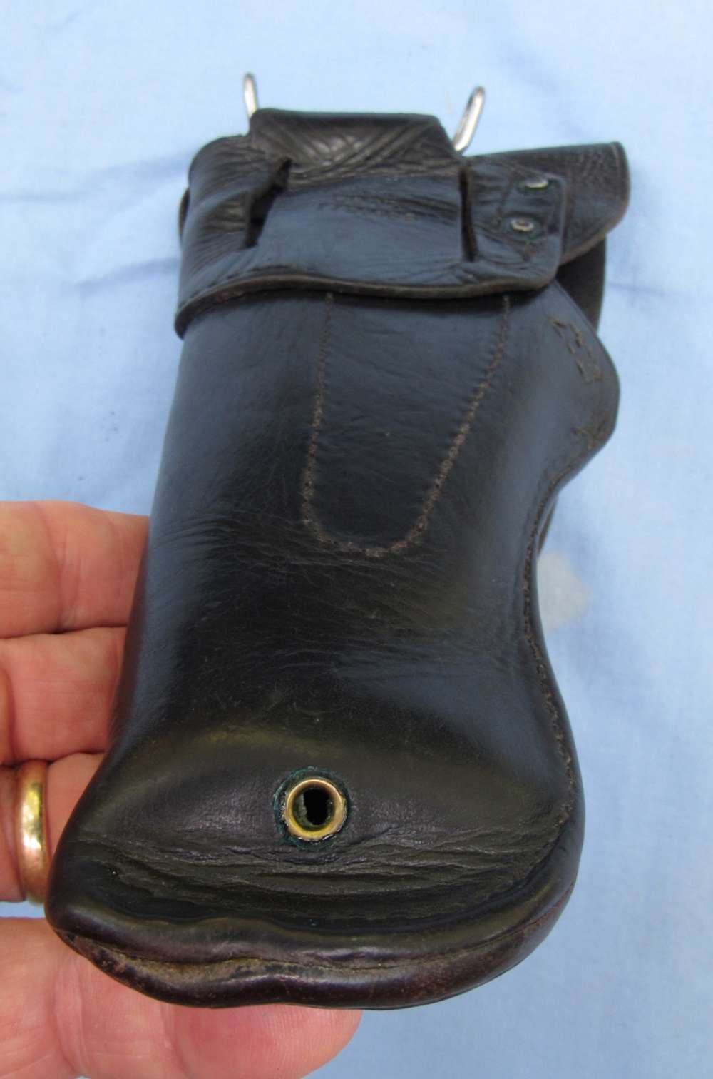US Army Military Police Black Leather Holster Rig, Hunter Corp...1967-1969-img-12