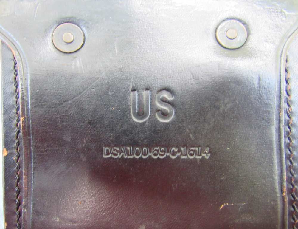 US Army Military Police Black Leather Holster Rig, Hunter Corp...1967-1969-img-23