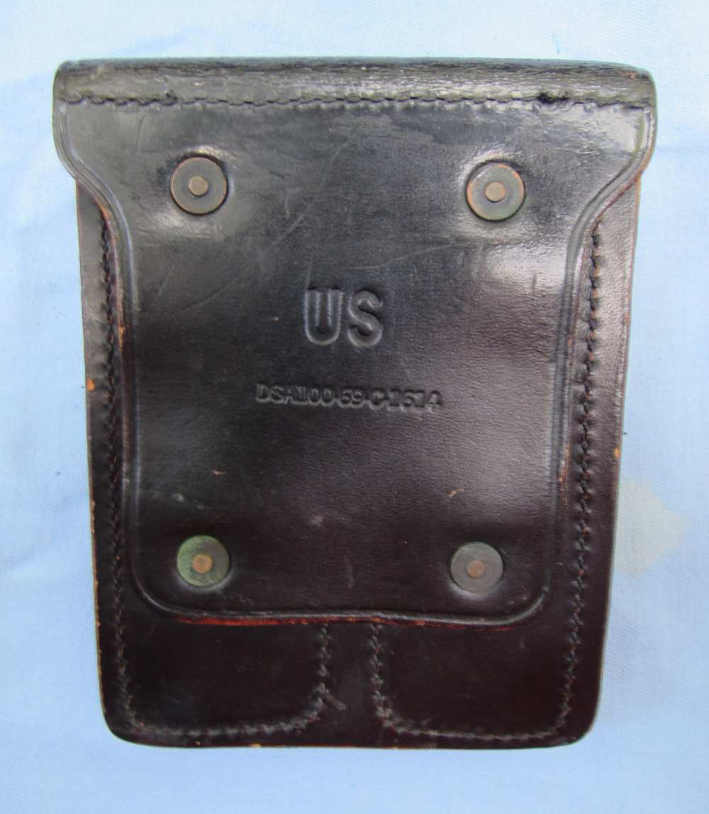 US Army Military Police Black Leather Holster Rig, Hunter Corp...1967-1969-img-22