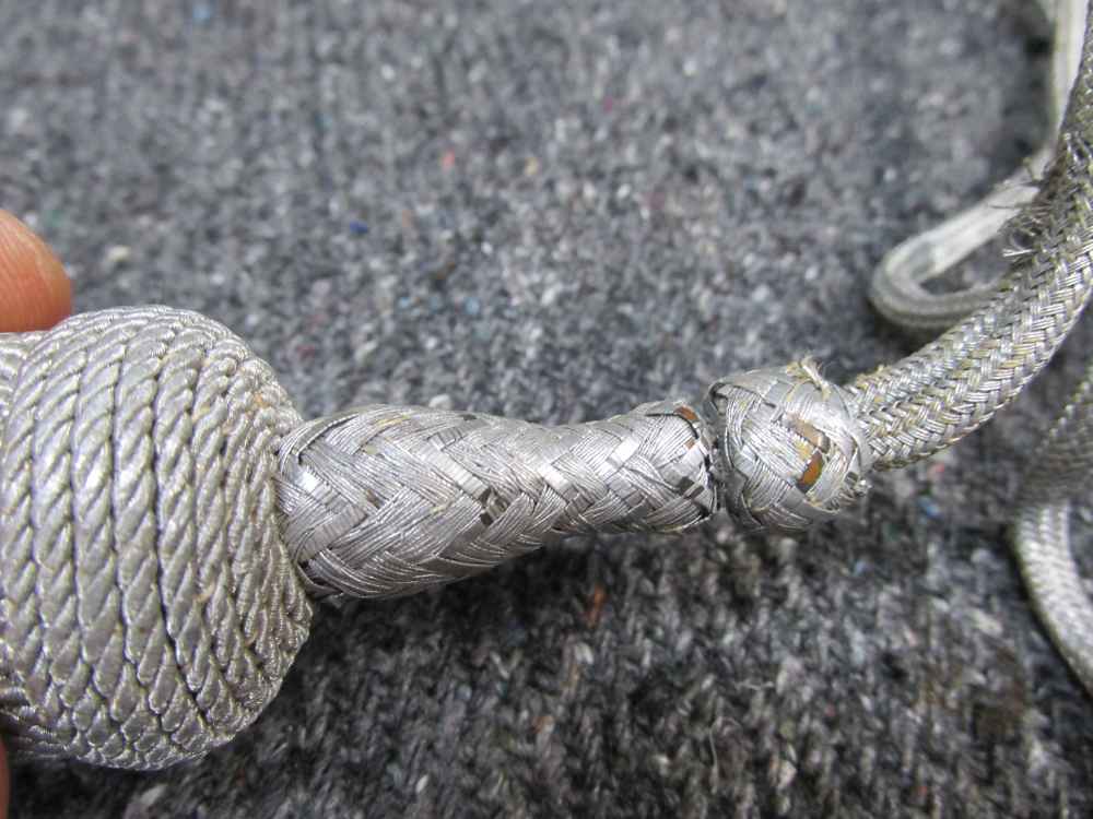 ORGINAL WWII GERMAN ARMY/LUFTWAFFE DAGGER PORTEPEE KNOT-GOOD CONDITION-img-3