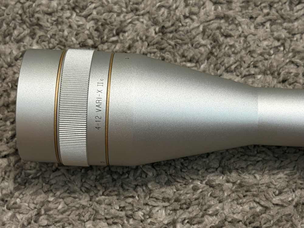 Leupold Vari-X IIc 4-12 riflescope silver 1” tube duplex rare MOA nice-img-7