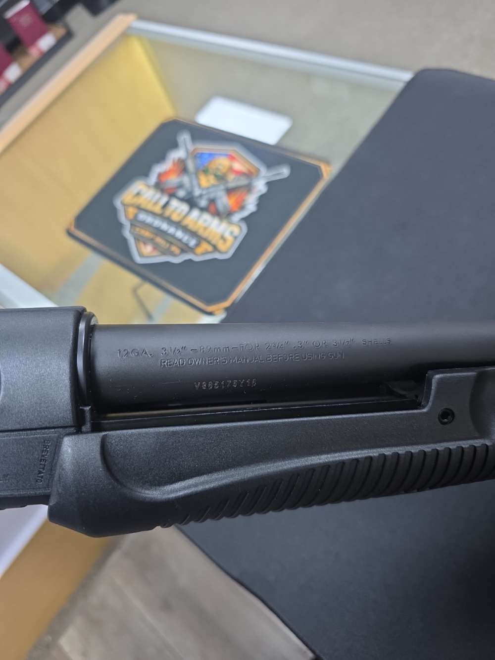 used Benelli Nova Pump Field 12GA 3-1/2" 26" Black 4+1 Pump Action Shotgun-img-4