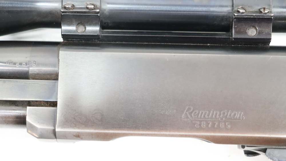 REMINGTON 760 GAMEMASTER PUMP ACTION .244 REM W/ WEAVER K4 SCOPE-img-42