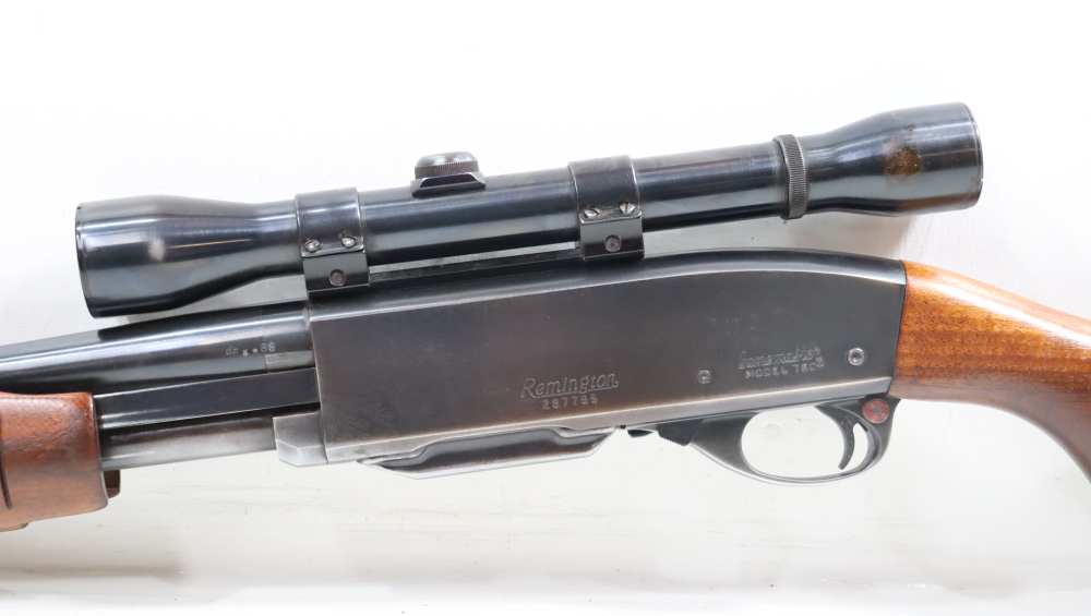 REMINGTON 760 GAMEMASTER PUMP ACTION .244 REM W/ WEAVER K4 SCOPE-img-11