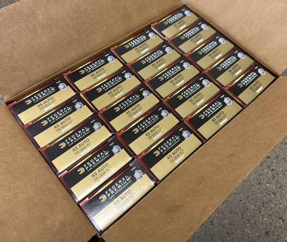 Federal Premium Law Enforcement 45ACP 230GR HST JHP 1000RD P45HST2-img-0