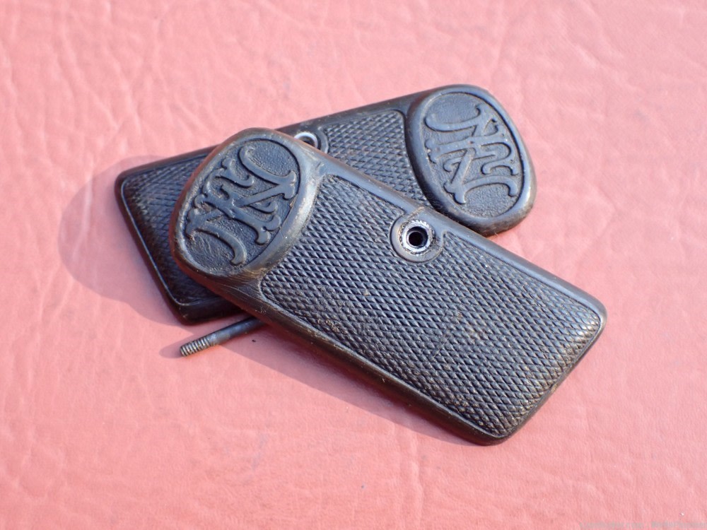 FN BROWNING MODEL 1910 FACTORY EARLY HORN GRIPS WITH SCREW-img-7