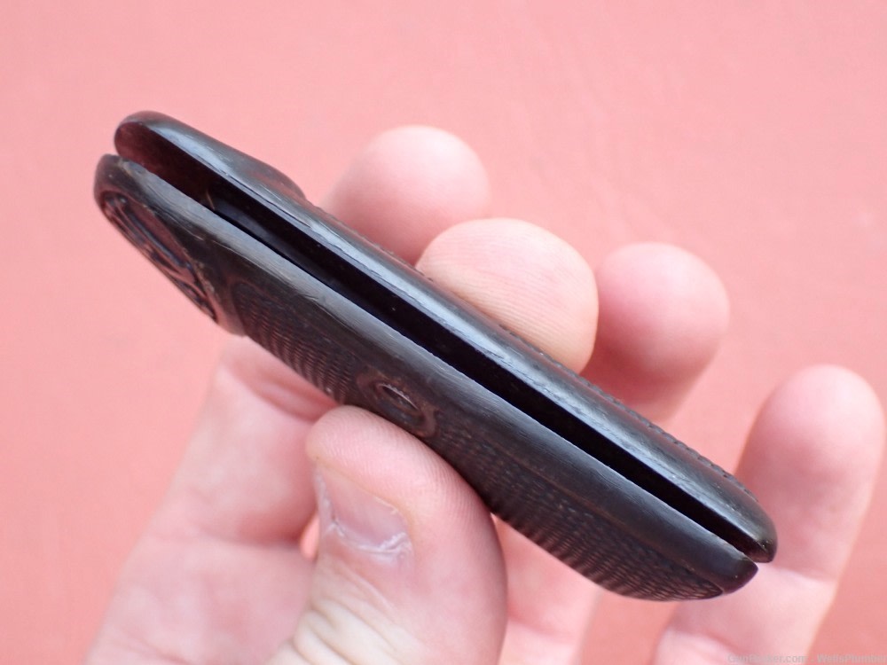 FN BROWNING MODEL 1910 FACTORY EARLY HORN GRIPS WITH SCREW-img-2