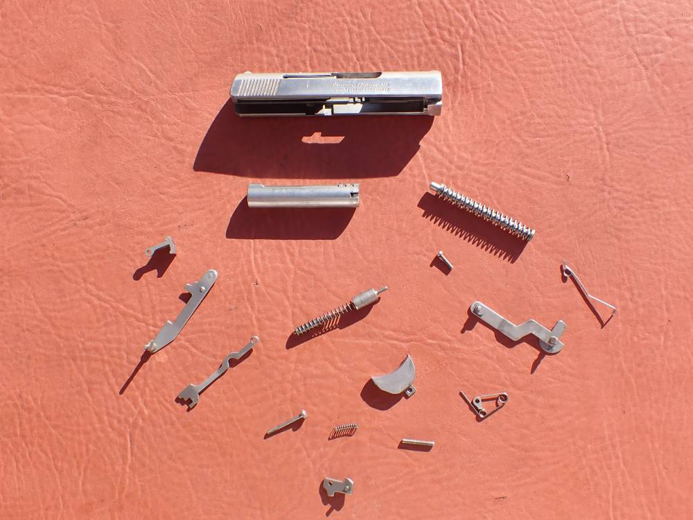 BAUER AUTOMATIC STAINLESS FINISH .25ACP FACTORY PISTOL PARTS KIT SET-img-0