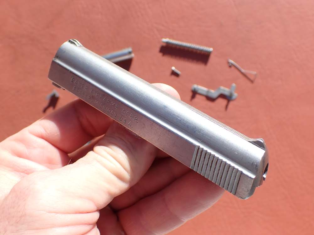 BAUER AUTOMATIC STAINLESS FINISH .25ACP FACTORY PISTOL PARTS KIT SET-img-3