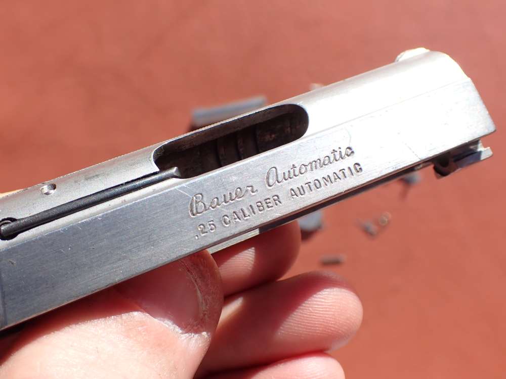 BAUER AUTOMATIC STAINLESS FINISH .25ACP FACTORY PISTOL PARTS KIT SET-img-21